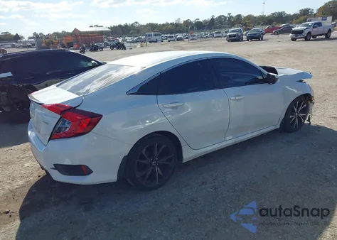 2019 Honda Civic Sport z USA, uszkodzony, nr VIN 19XFC2F86KE021553